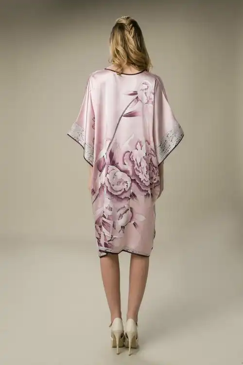 新款真丝睡裙 高档丝绸睡衣 女夏季居家艺术服饰厂家直销