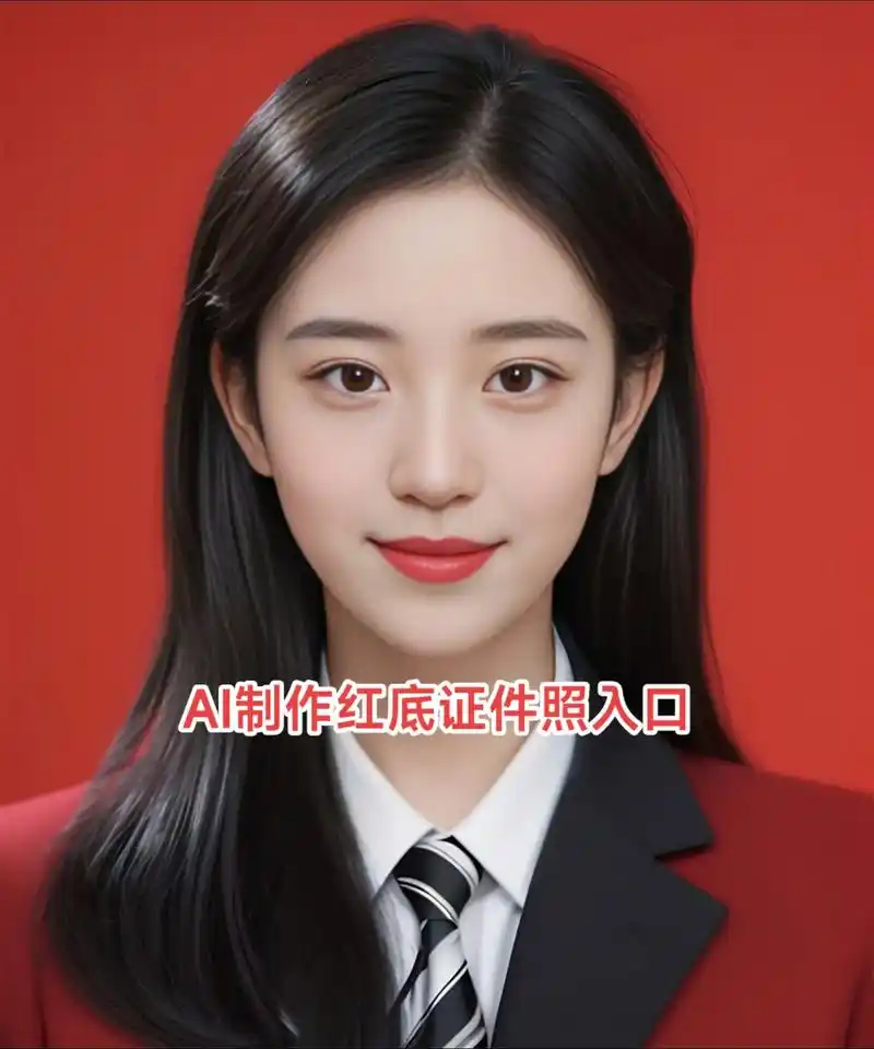 教你5s制作自己的红底证件照.#证件照片 #一键生成ai写真 - 抖音