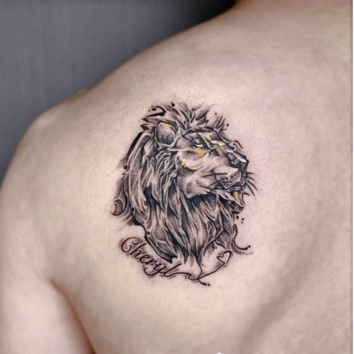 2020最新狮子纹身图案大全男女个性狮子纹身设计2