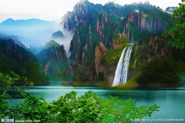 山水风景画图片