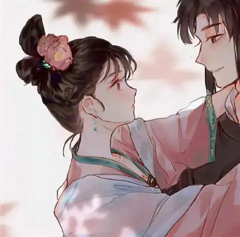 古风情头手绘惊鸿国风情侣头像