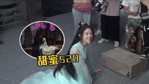 《遇龙》520寻青cp解锁吻戏花絮,穿一袭青衣,清新脱俗