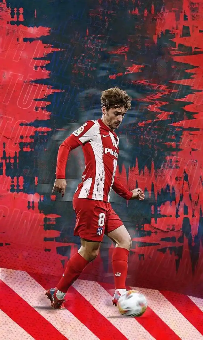 马竞 球星系列高清手机壁纸(格里兹曼篇)#格里兹曼 #安东 - 抖音