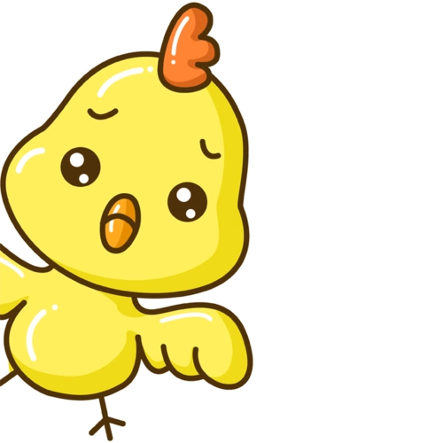 黄色的小鸡 可爱卡通图片