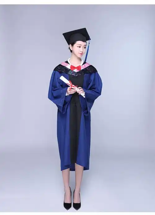 硕士学位服服毕业礼服文科垂布学士服学士帽学生装大学理工科崇韵定制