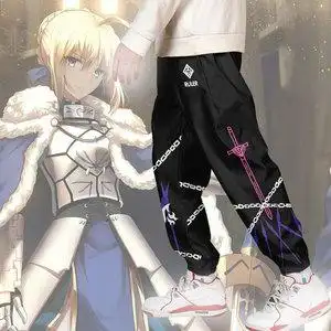 二次元阿米娅周边小脚卫裤子日系动漫春秋男宽松运动休闲裤子衣丹尼