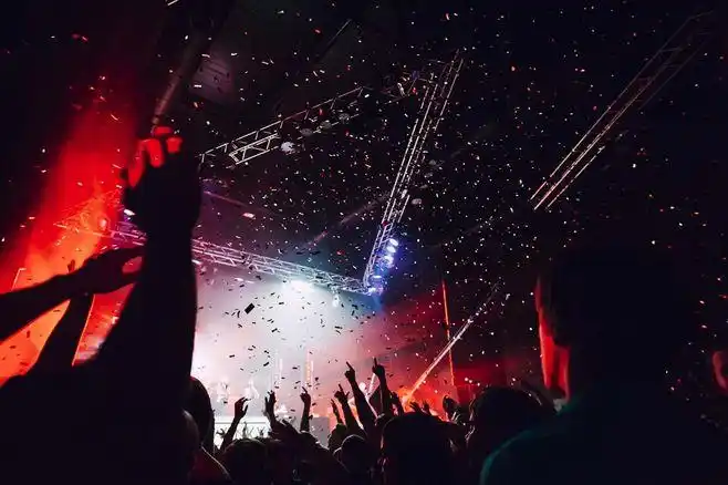 演唱会狂欢的人群高清图片