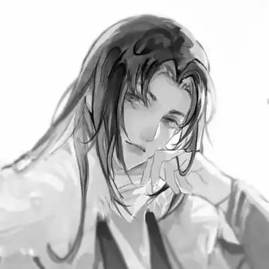 漫画男生头像古风黑白