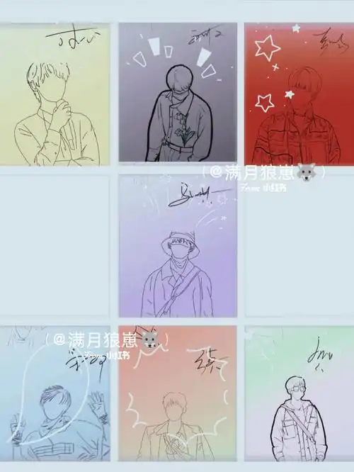 tnt时代少年团线条画壁纸合集