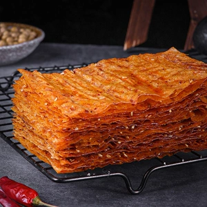 【主播力推】湖南特产网红手撕大辣片辣条香辣大礼包豆皮小吃125g