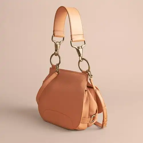 浅柑橘色 the bridle - 鹿皮马勒包 产品图片41