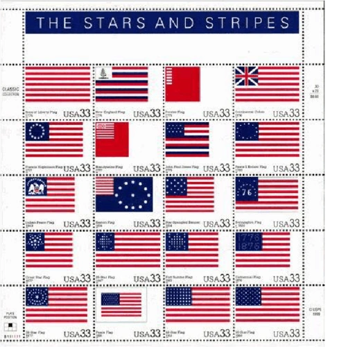 美国国旗的变化