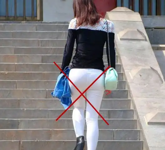 女人长再好看别穿紧身裤尴尬瞧下面怎么穿一个比一个嫩美