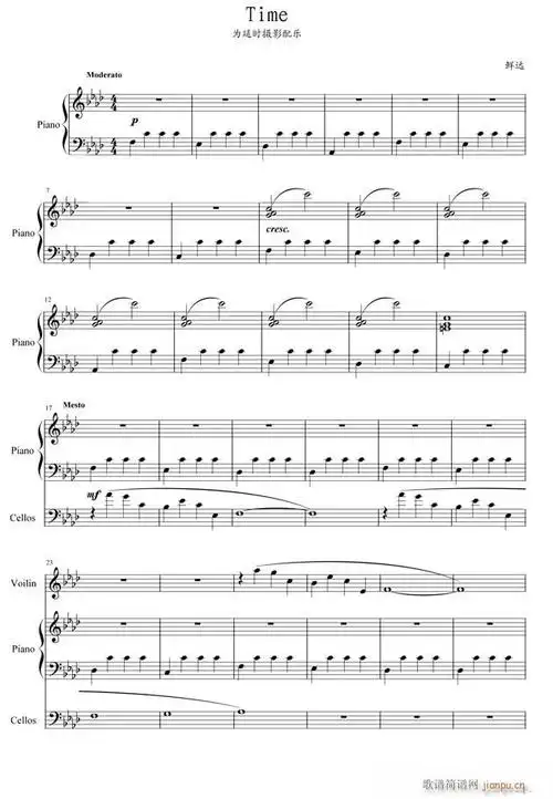 time(钢琴谱)1