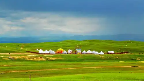 清晰迷人的草原自然风光