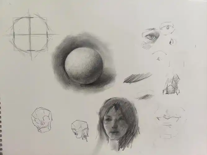 素描静物  #零基础学画画  #夏日冰爽画风  #人像素描  #素描人像起