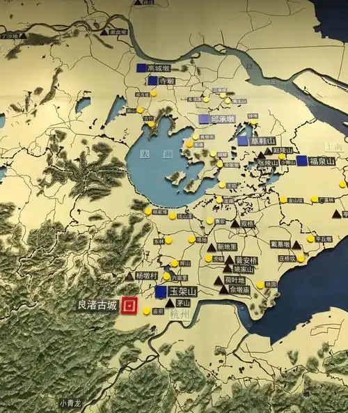 良渚古城遗址为中国以及该地区在新石器晚期到青铜时代早期的文化