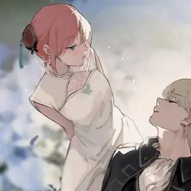 霸气浪漫的动漫情头男女两张图片 超级惊艳的手绘动漫情头_情侣头像