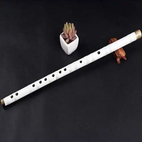 笛子竹笛玉笛古风白玉白色初学学的横勋长夷笛子