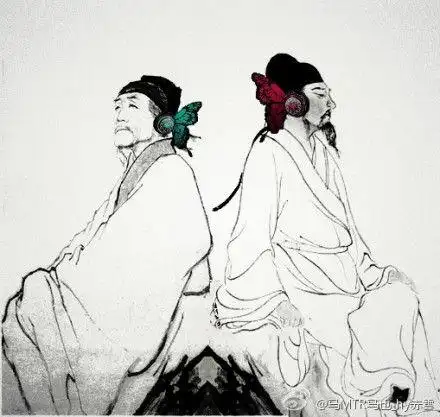 杜甫和李白被恶搞(图片来源自网络)