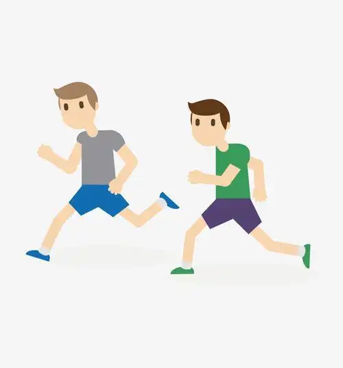 跑步免抠素材免费下载_觅元素51yuansu.com