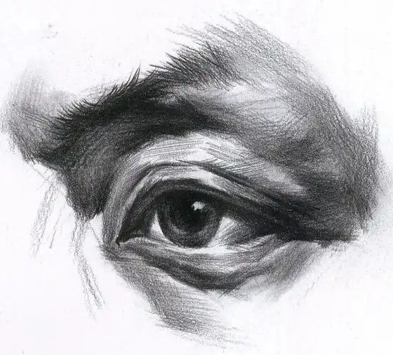 素描传神部位眼睛的画法,江苏画室给你笔记!