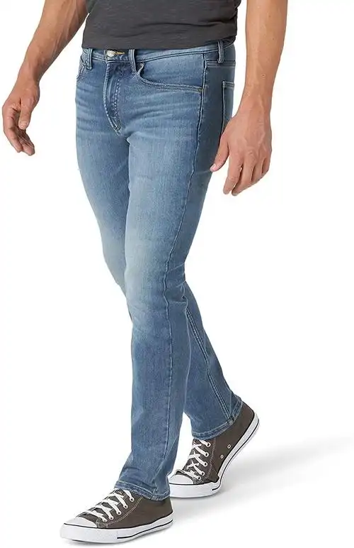 lee brushed back 男士 直筒锥腿牛仔裤