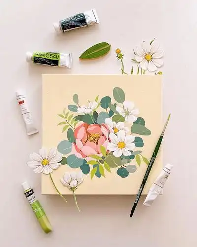 水彩手绘 | 让人无法拒绝的小清新ins风插画,摆在哪都好看_水粉_零