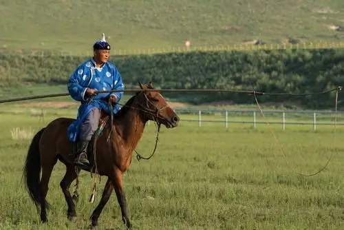 【快乐老胖】帅气的吉日嘎啦和他的套马杆