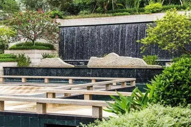邂逅流水景墙-景观设计-筑龙园林景观论坛