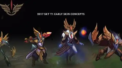 lols6skt冠军皮肤原画