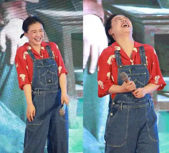 马思纯近照胖成这样,比心卖萌变表情包,村姑造型一言难