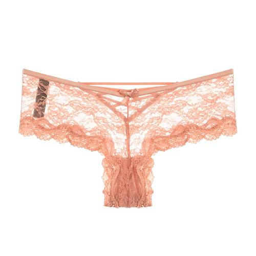 维多利亚新款蕾丝性感内裤少女低腰三角裤半包臀诱惑镂空透明2条