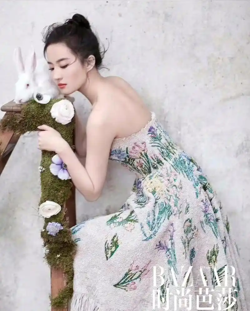 刘亦菲时尚芭莎大片 好美好优雅