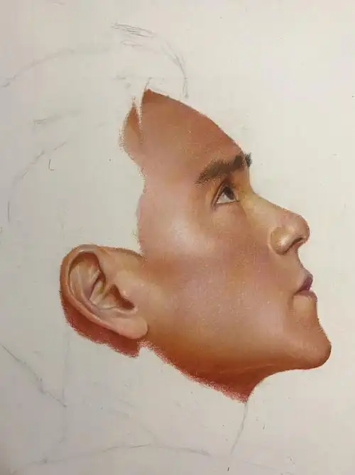 彩铅画—《彭于晏》