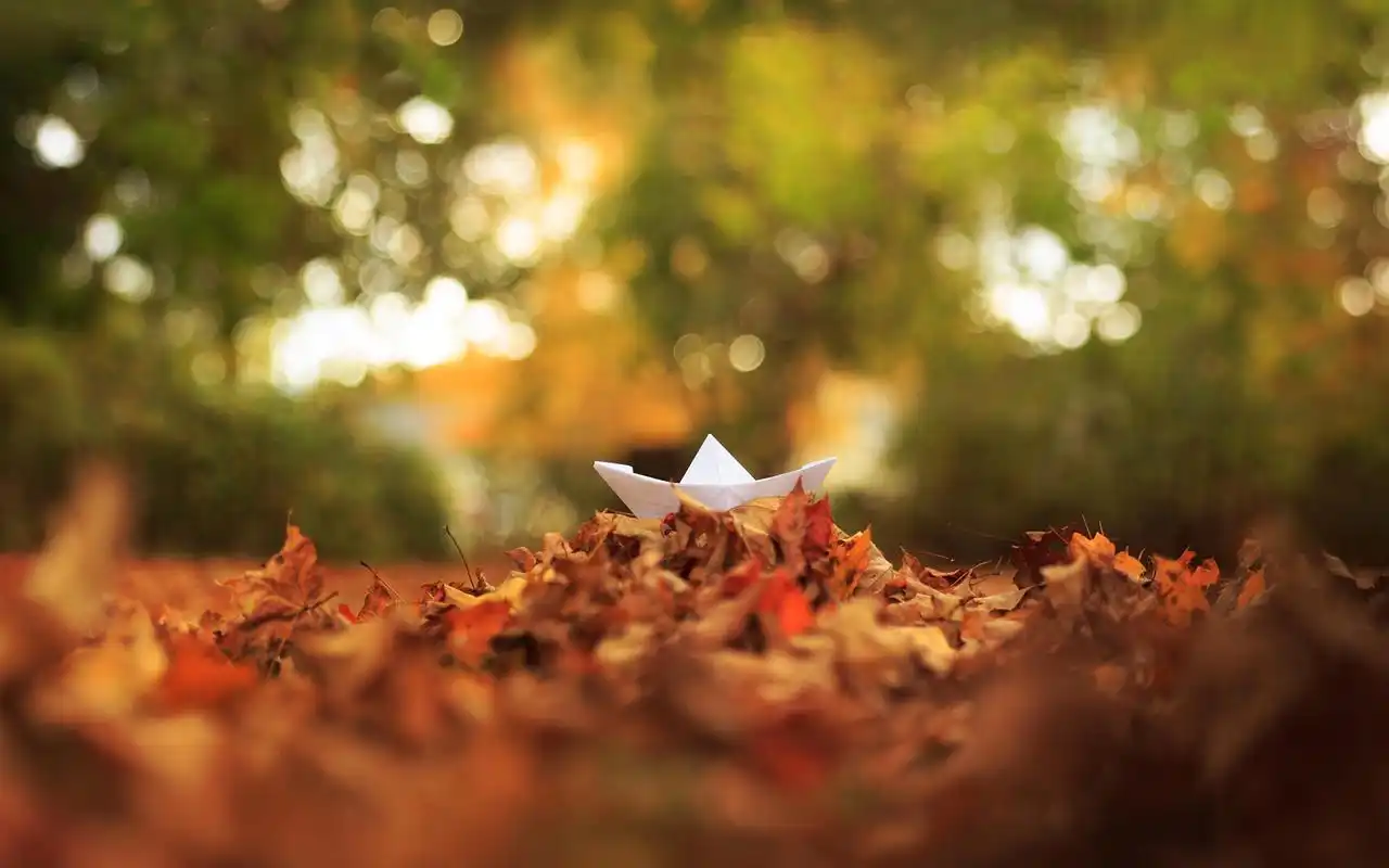 温暖治愈系纸船唯美图片电脑桌面壁纸高清