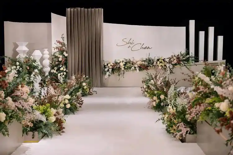 美时婚礼大气极简灰咖色系婚礼