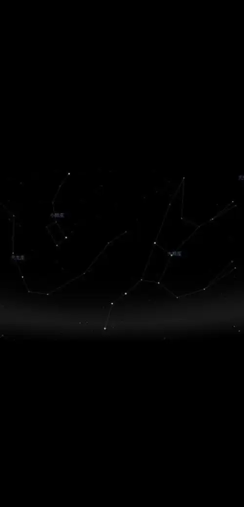 姐的星空图是不是北斗七星所在的小熊星座?