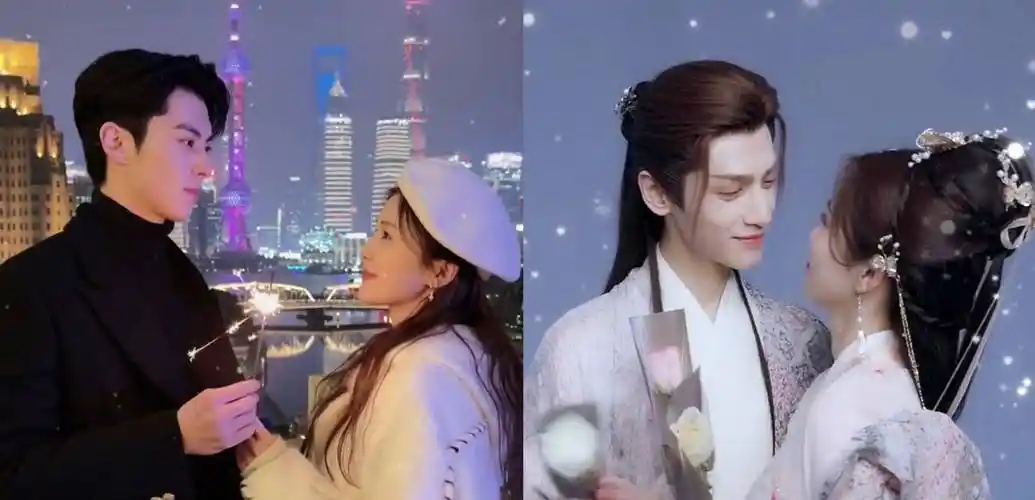 白鹿说累了马上用腿当板凳这一对活宝深情对视竟然好般配和许凯同框