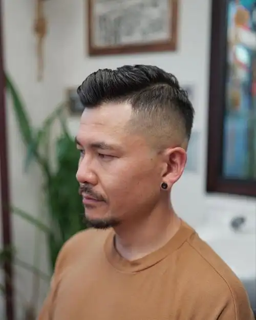 因此一般适合30岁以上的男士,太过年轻的男生剪完容易显成熟