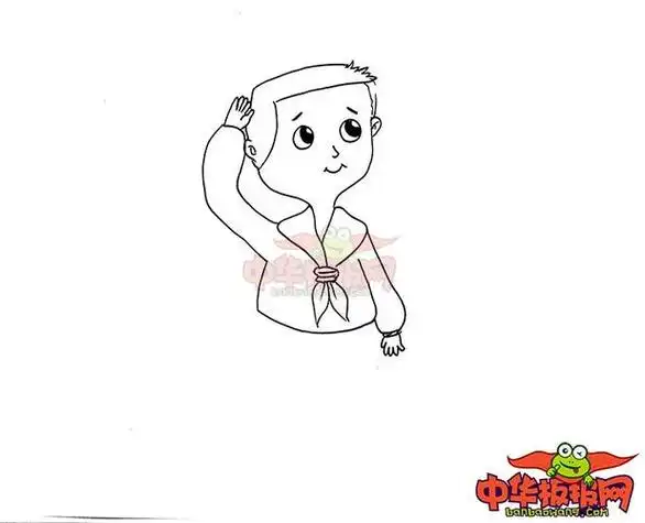 看朋友玩简笔画亲子绘画扎高马尾的女生简笔画画小学生人物简笔画步骤