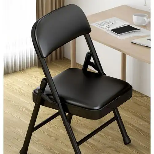 罗门折叠椅子靠背家用便携简易凳子电脑办公室折叠椅