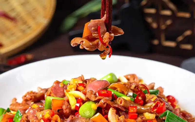 湘菜特色菜小炒鸡杂