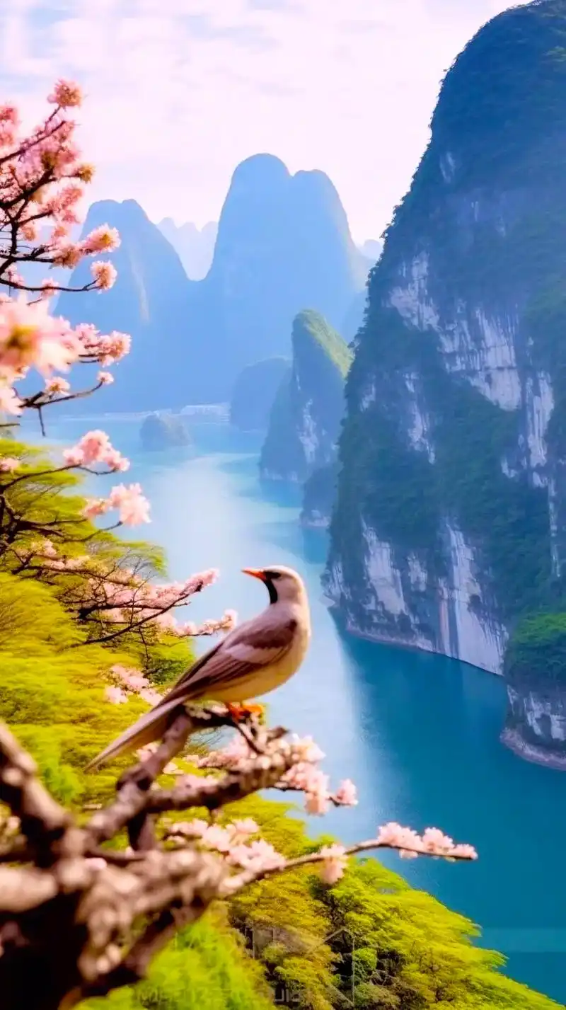 桂林山水甲天下,漓江美景.奇峰,赤壁,碧水,大自然鬼斧神工; - 抖音