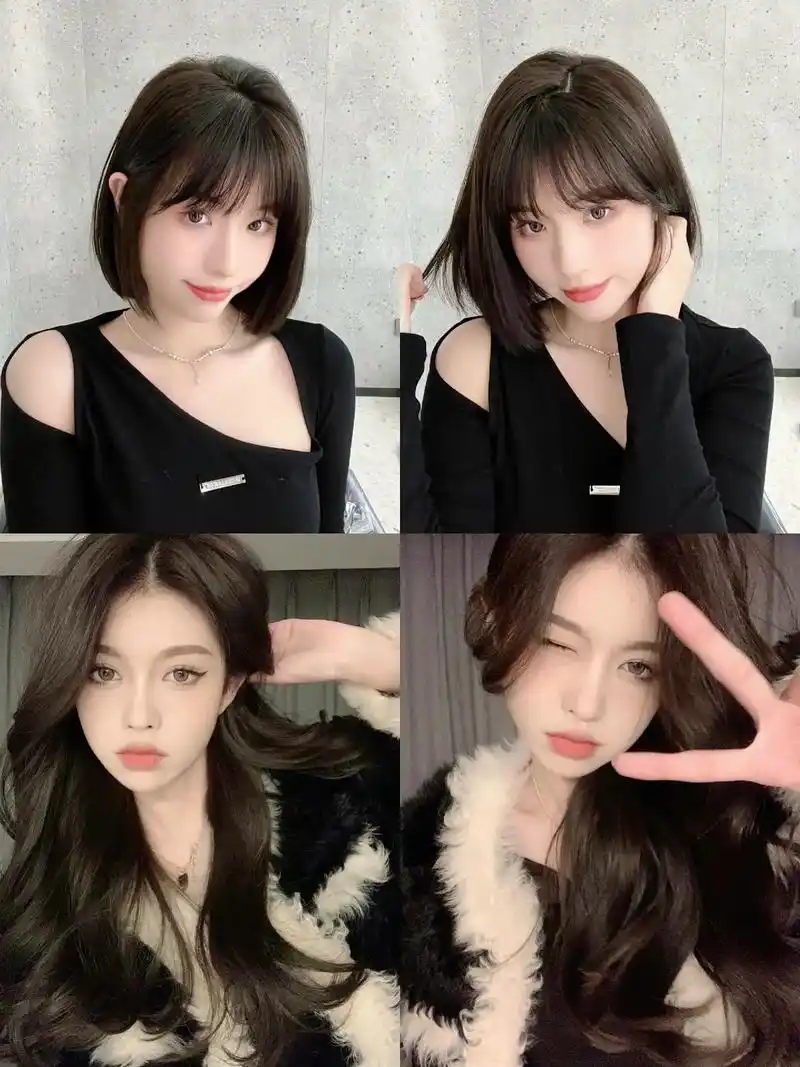 黑棕色.女孩子不要再染黑色了实在想染黑色头发的,建议染这款 - 抖音