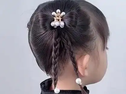 6~8岁,9~10岁,总有一款你喜欢的#生女儿就是用来打扮的 #儿童编发 #骗