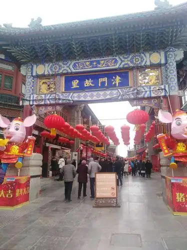 天津古文化街民俗文化,历史悠久,民风,民俗,纯朴,2019年正月初二,游人