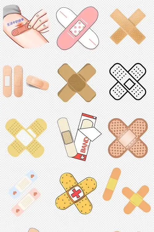医疗创可贴png免抠素材