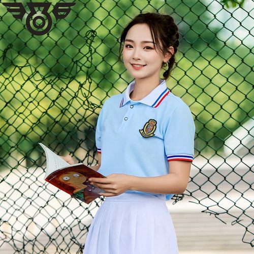 短袖t恤英伦风初中高中校服女生夏季百搭上衣学生休闲情侣装班服