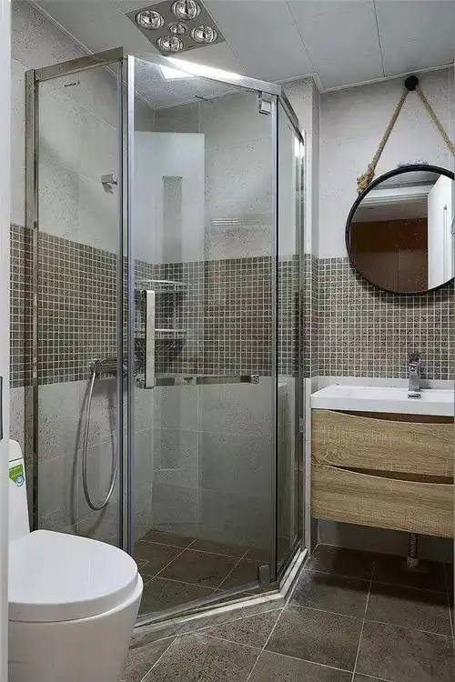 各种形状卫生间玻璃隔断你家的干湿分离真与众不同